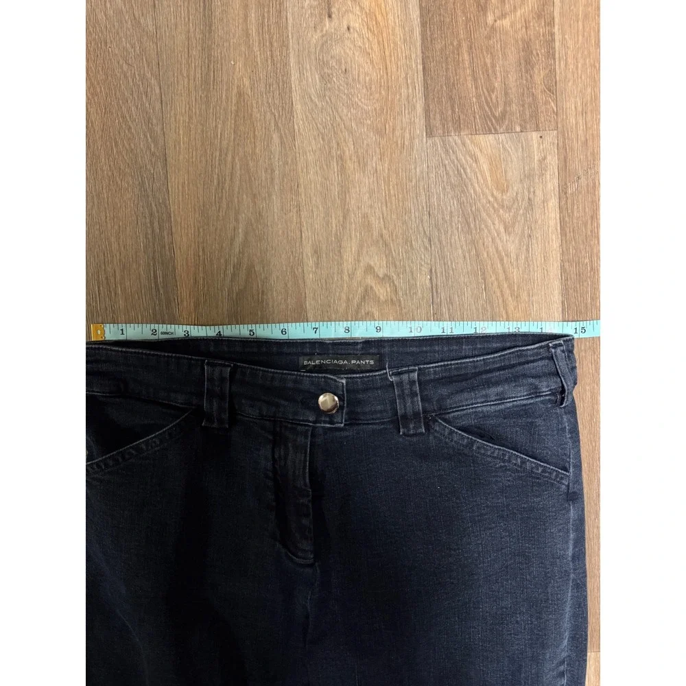 Balenciaga Pants Womens Dark Wash Denim Jeans Size 40 Made in Portugal